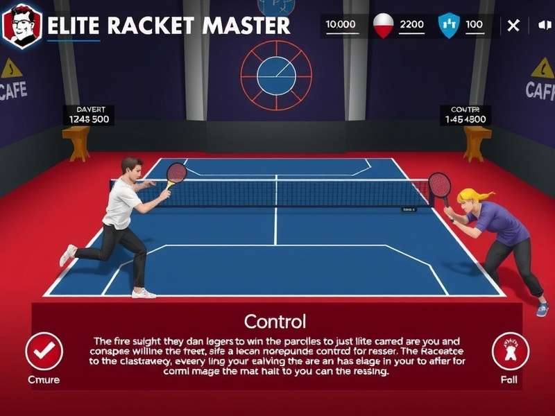 Elite Racket Master strategy guide showing court positions